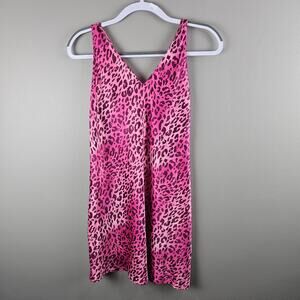 N Natori Misty Leopard Gown Pink Size XS